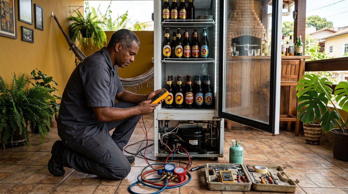 Conserto de placa eletrônica de cervejeira em Zona Leste‑SP